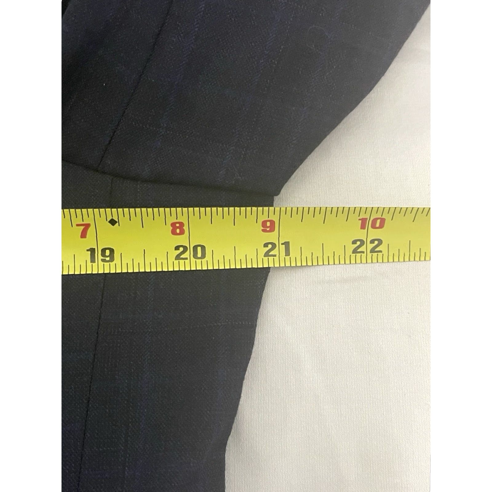 Loro Piana Hickey Freeman Astor Blazer Wool Navy Blue Plaid 40R Mens Jacket Sport Coat Size 40R - 7 Thumbnail