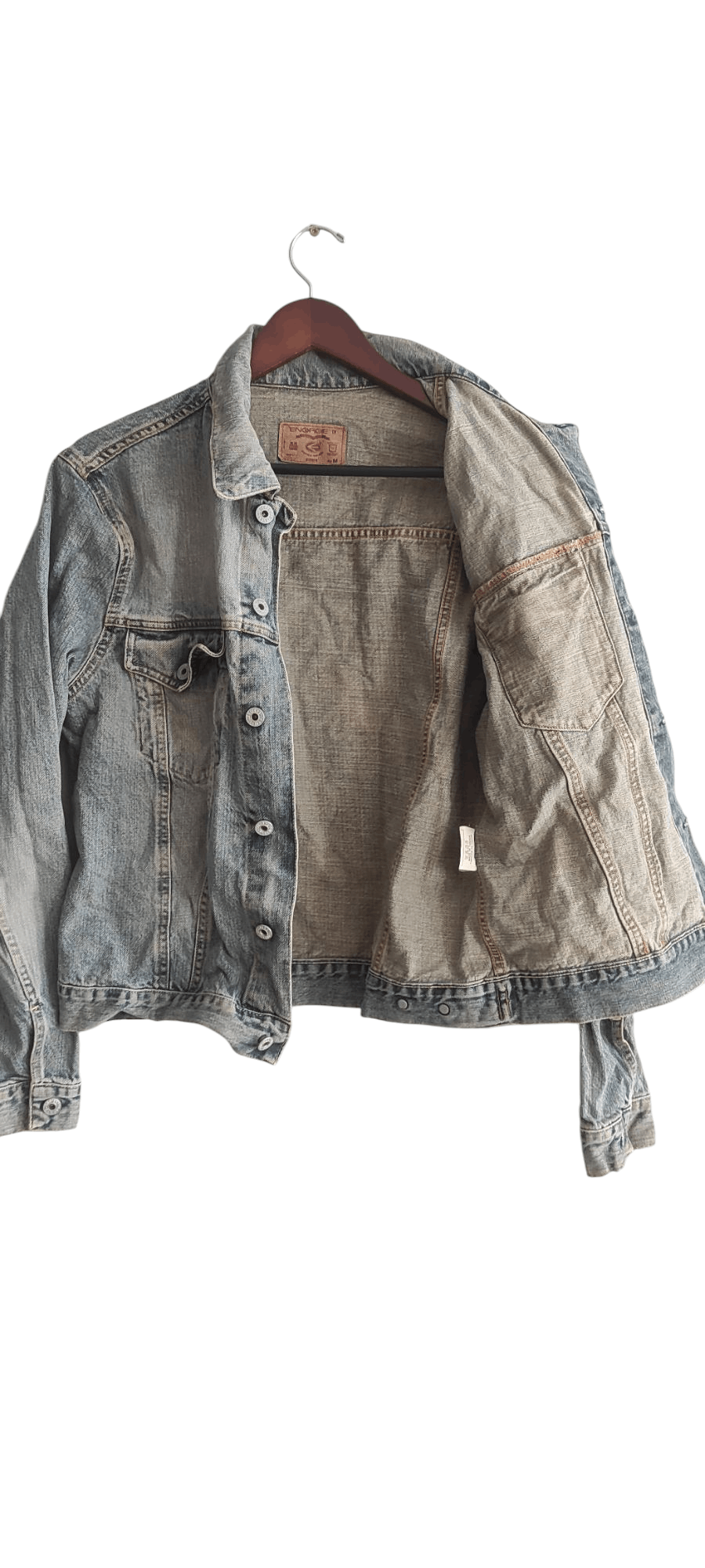 Energie × Vintage Energie Jeans Men's Denim Jacket Biker MotorcycleTrucker Size US M / EU 48-50 / 2 - 2 Thumbnail
