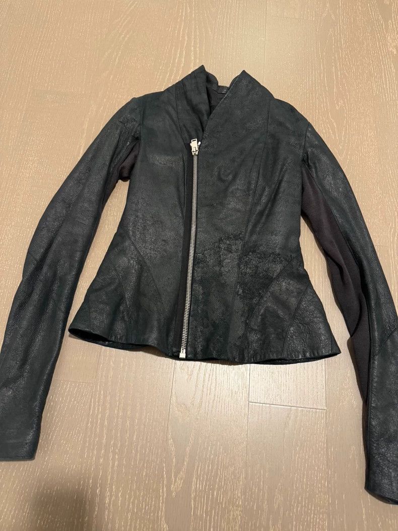 Rick Owens Rick Owens Leather Zipper Jacket Size US M / EU 48-50 / 2 - 1 Thumbnail