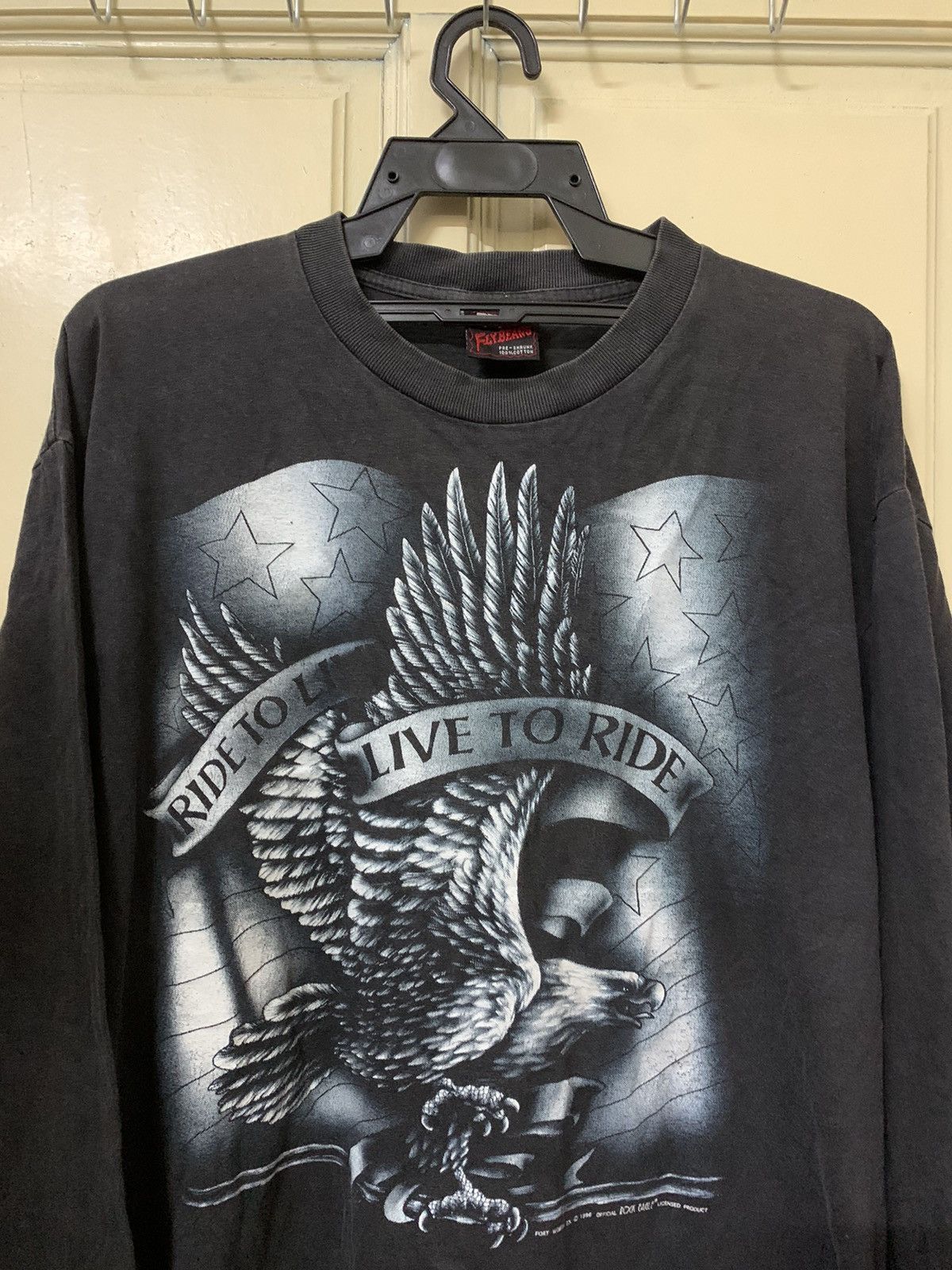 Vintage Vtg 90s Rock Eagle Harley Davidson Shirt Size US XL / EU 56 / 4 - 2 Thumbnail