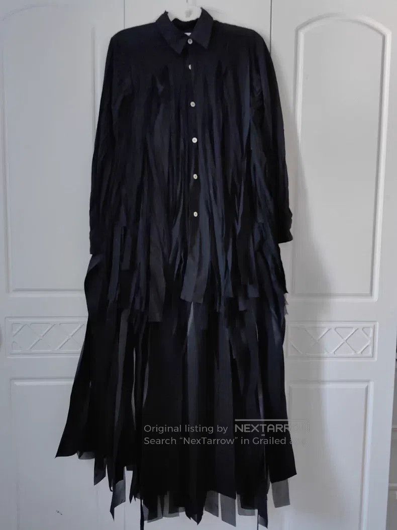 Comme des Garcons Comme des Garcons size S Black Cutout Lace Patchwork Skirt Size 23" - 4 Thumbnail
