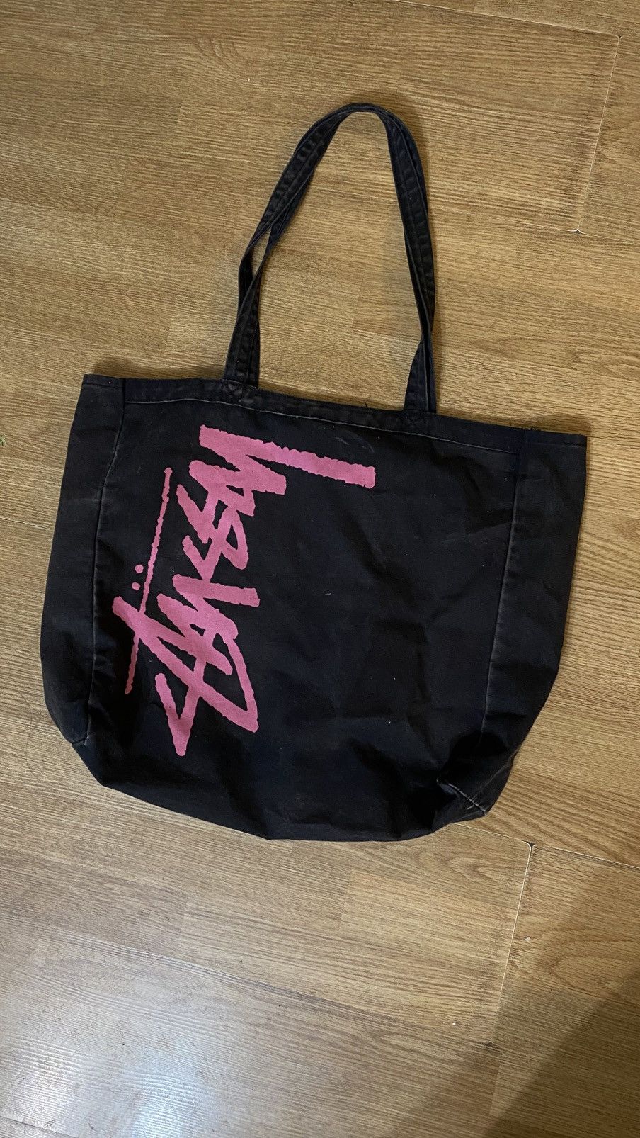 【希少】00s usa製 stussy 2way bag tote bag STUSSY 2Way Shoulder Bag Tote Bag Black 30th Anniversary
