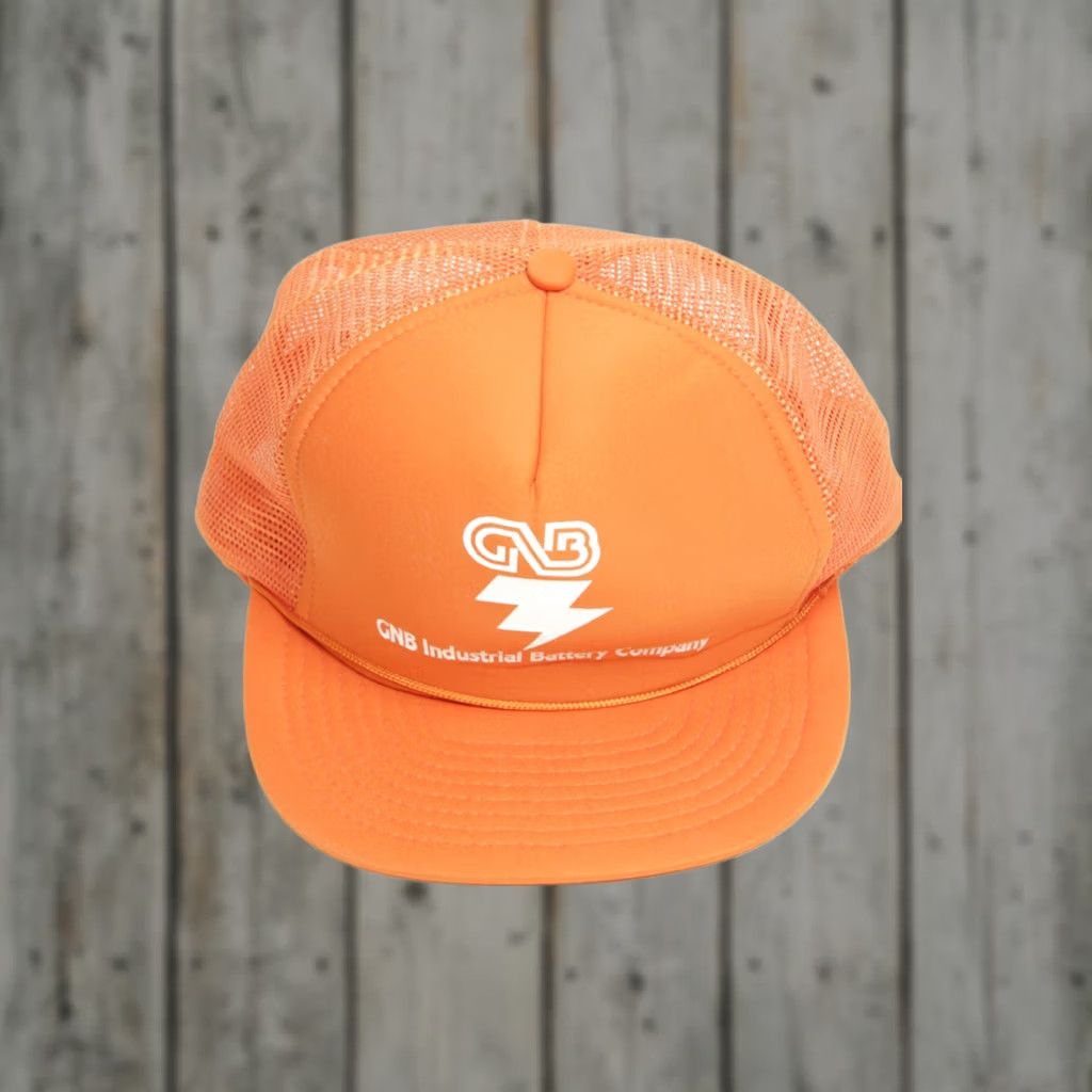 Vintage VINTAGE Designer Award Headwear Snapback Trucker Hat Orange Size ONE SIZE - 1 Thumbnail