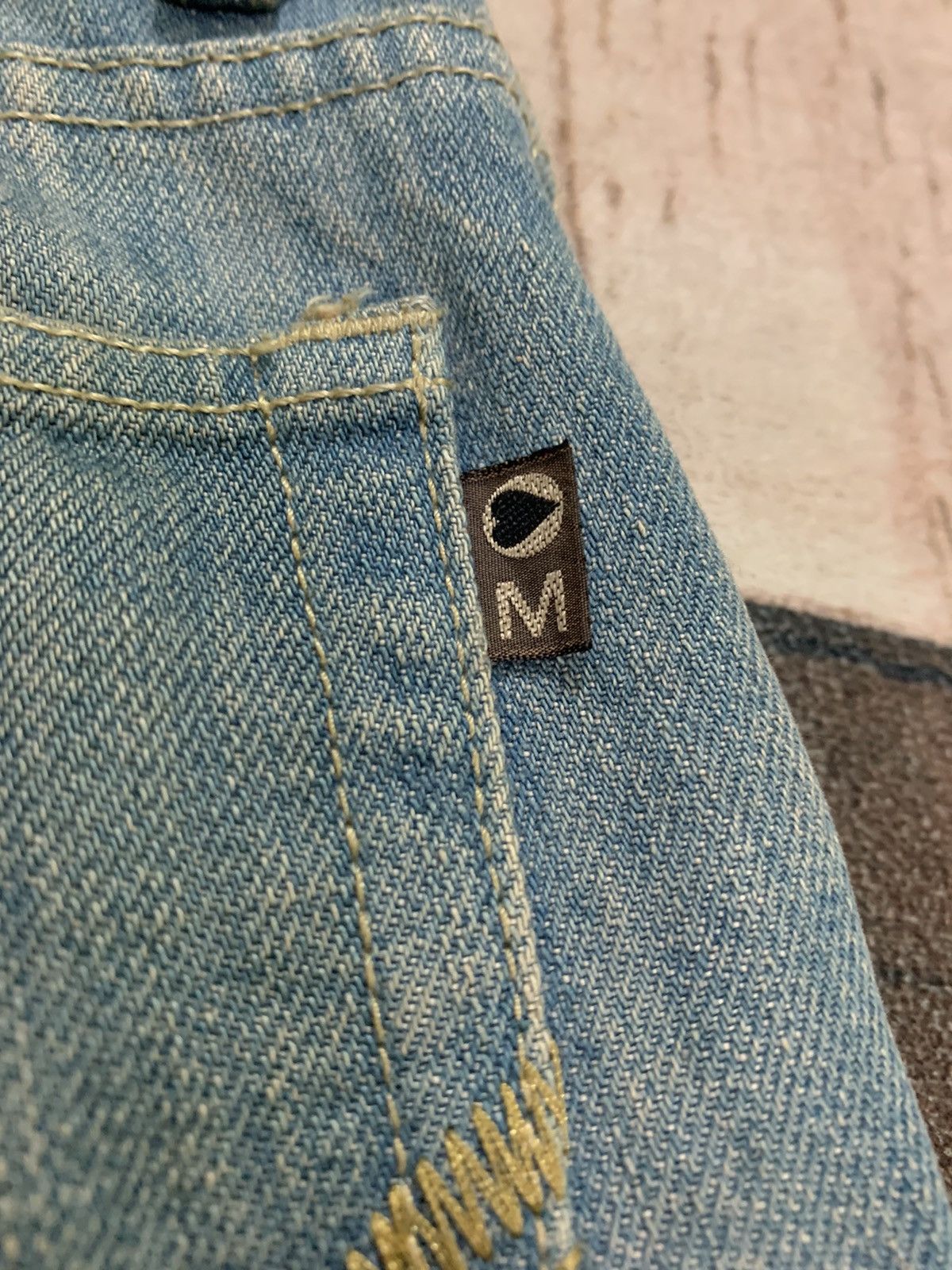 If Six Was Nine RUSTY MUD WASH MORGAN HOMME FLARE JEANS Size US 30 / EU 46 - 14 Thumbnail