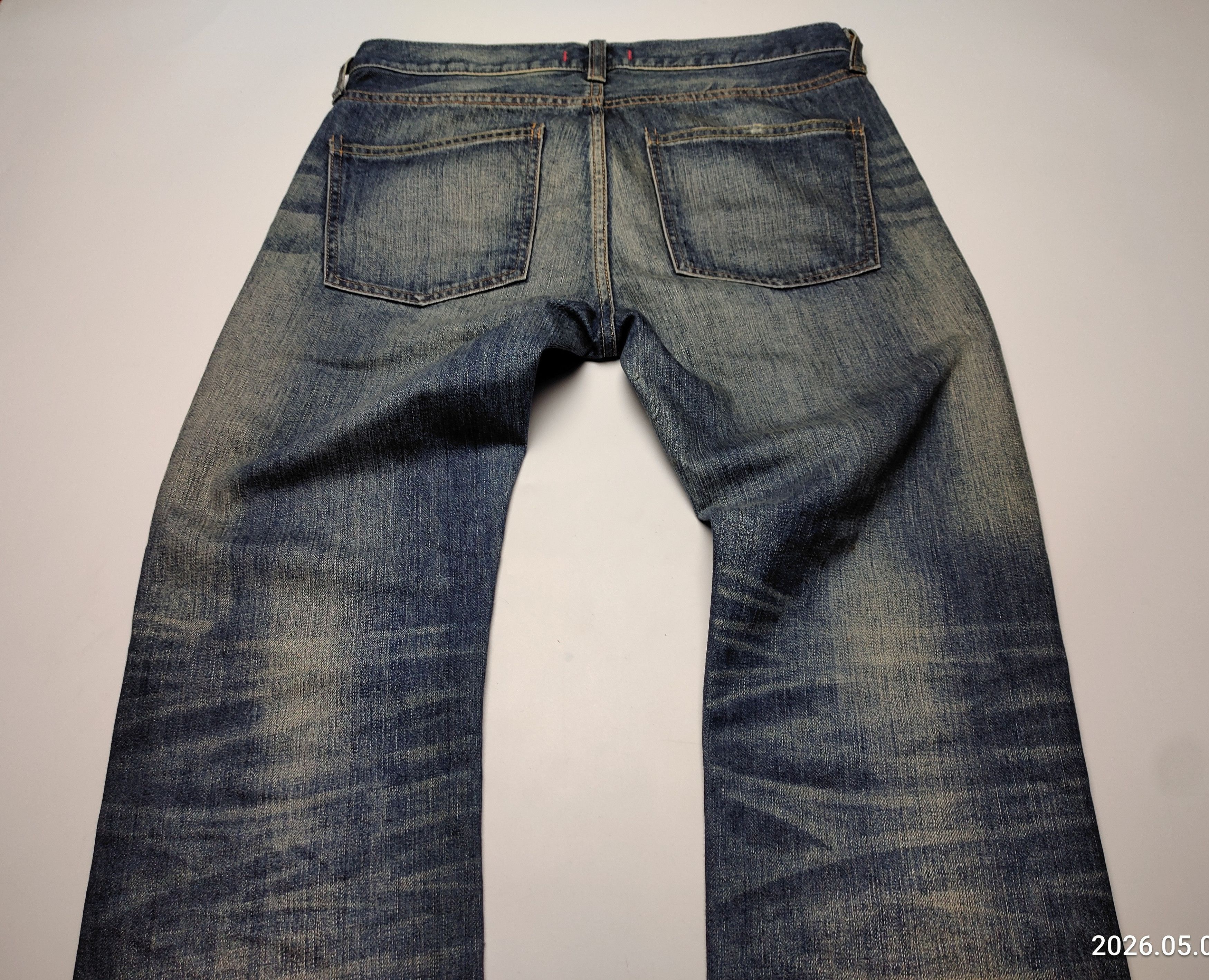 Japanese Brand Crazy faded Red Card Japanese Denim Size US 32 / EU 48 - 11 Thumbnail