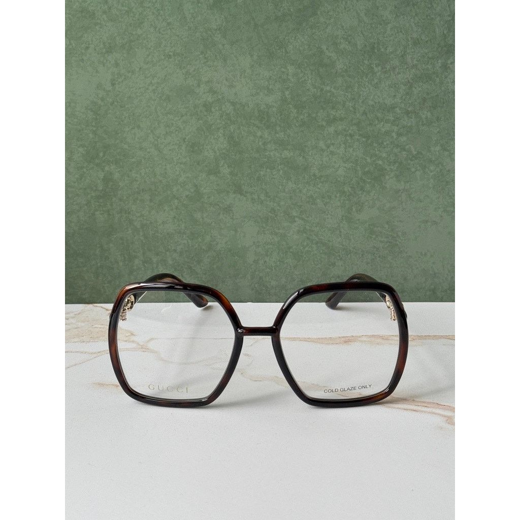 Gucci NEW Gucci GG0890O Brown Square Horsebit Eyeglasses Frames Size ONE SIZE - 9 Thumbnail