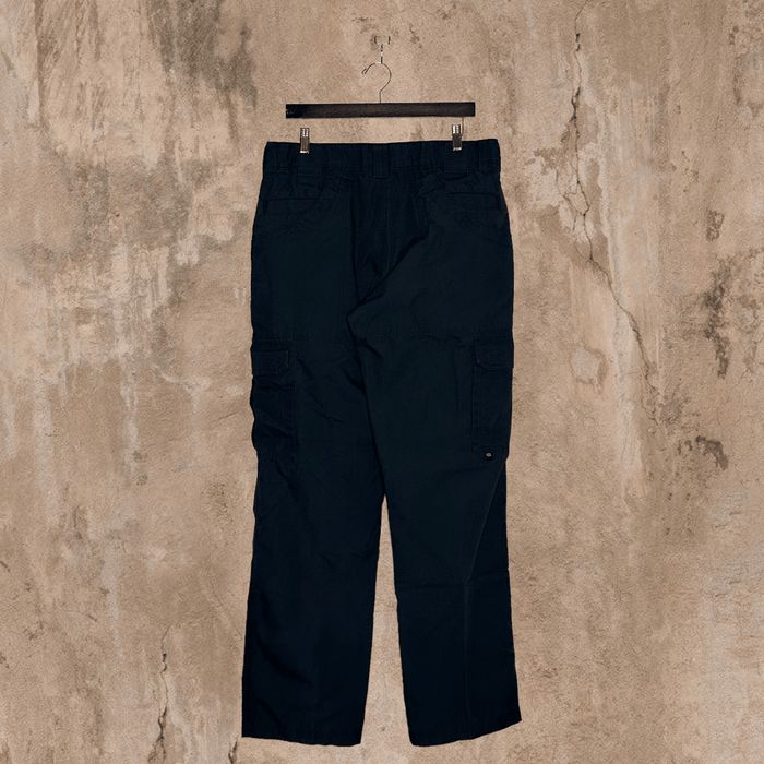 Vintage Jet Black Dickies Tactical Pants Baggy Double Knees Cargos