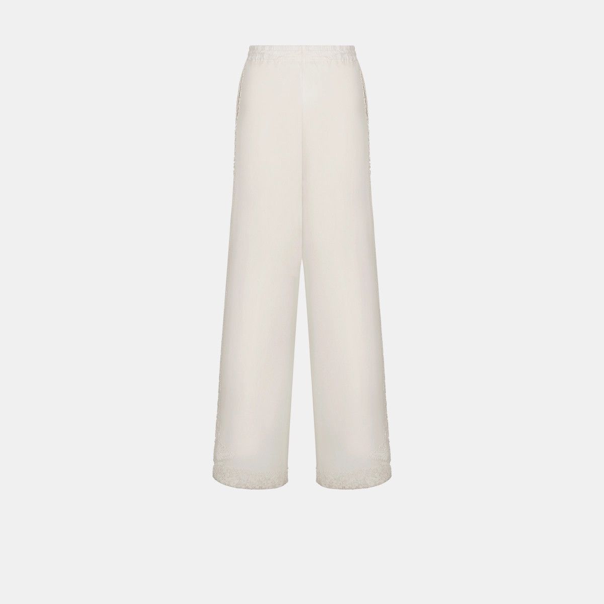 Dior o1bcso1str0225 Flared Embroidered Pants in Ecru Size 27" / US 4 / IT 40 - 3 Thumbnail