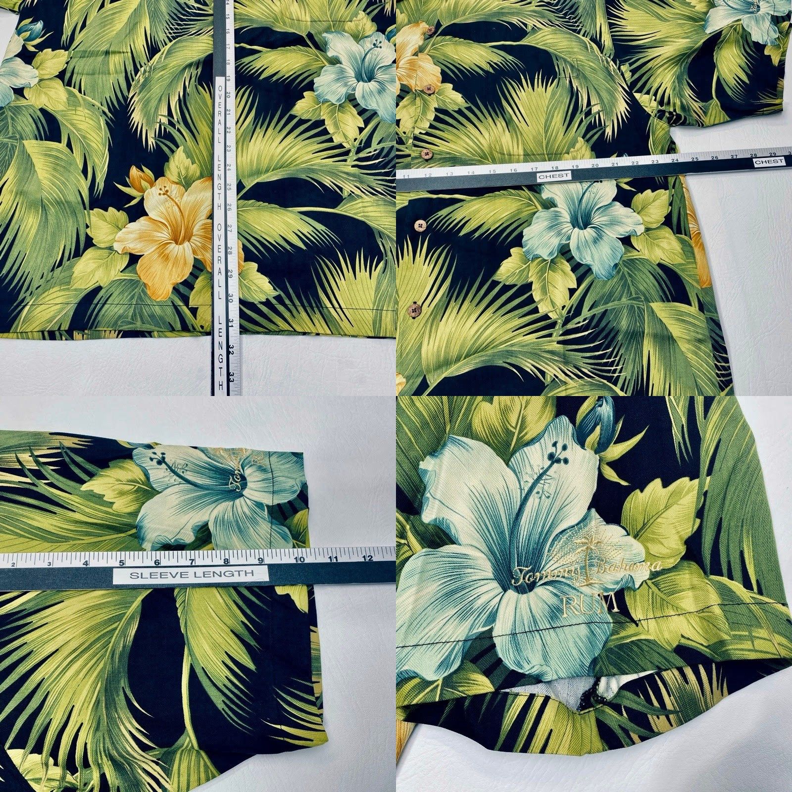 Tommy Bahama Tommy Bahama Hawaiian Shirt Mens XL 100% Silk Short Sleeve Floral Button-Up Beach Pattern Multicolor Size US XL / EU 56 / 4 - 8 Thumbnail