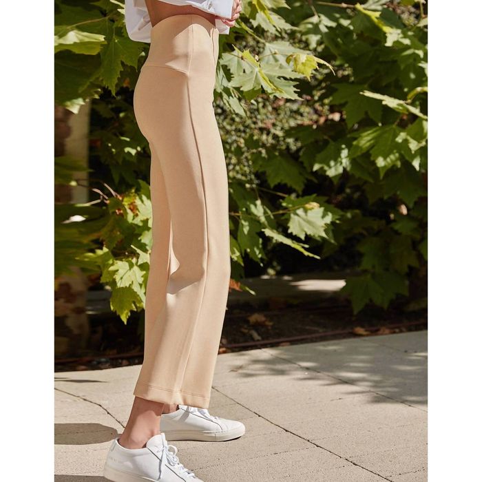 Designer ONA BY YOON CHUNG Kick Flare Pants In Sand