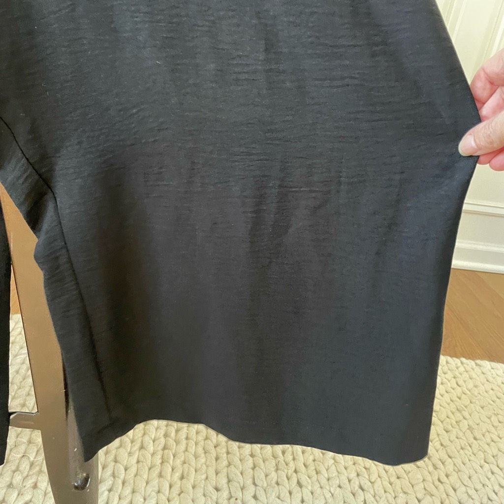 Other Torrid Wide Leg Crop Poly Seersucker Jumper Black 1 1X Size 38" / US 16 / IT 52 - 4 Thumbnail