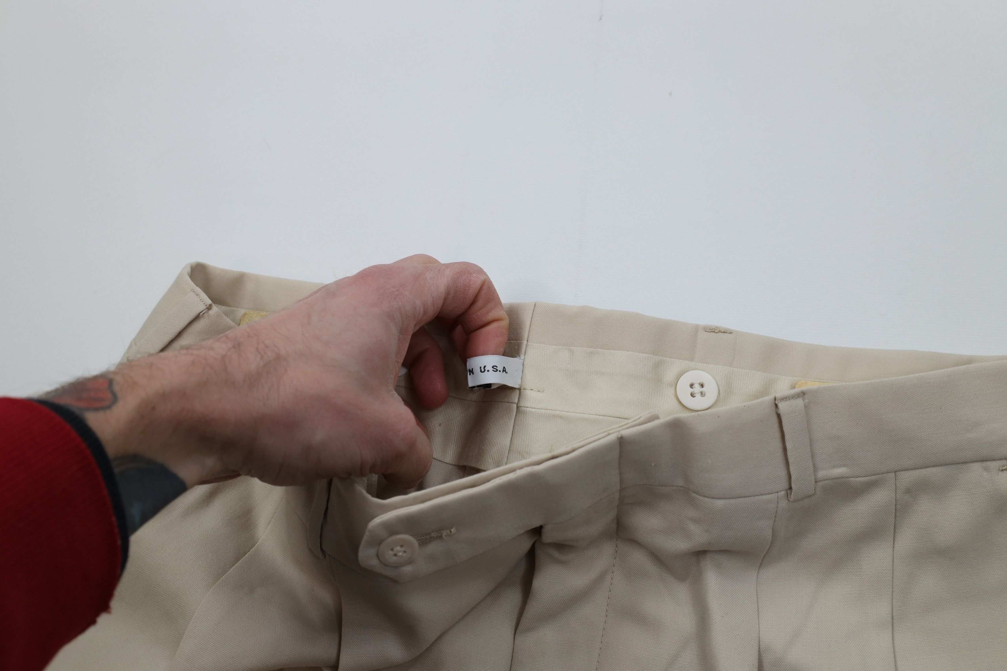 Vintage Vintage 70s Streetwear Wide Leg Chino Pants Trousers USA Size US 34 / EU 50 - 10 Thumbnail