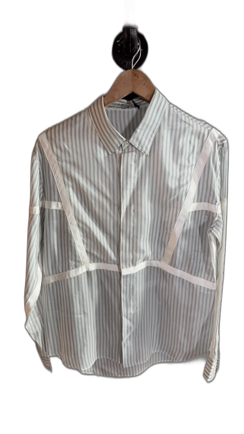 Dior Striped Shirt with Silk Feel by Dior Size US L / EU 52-54 / 3 - 1 Thumbnail