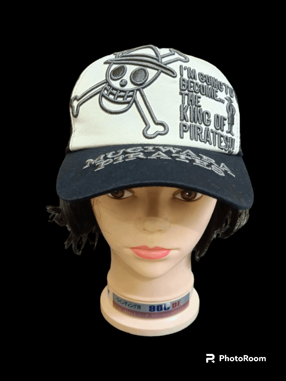 image of Anima x Character Hero One Pice Mugiwara Pirates Embroided in Black White, Men's