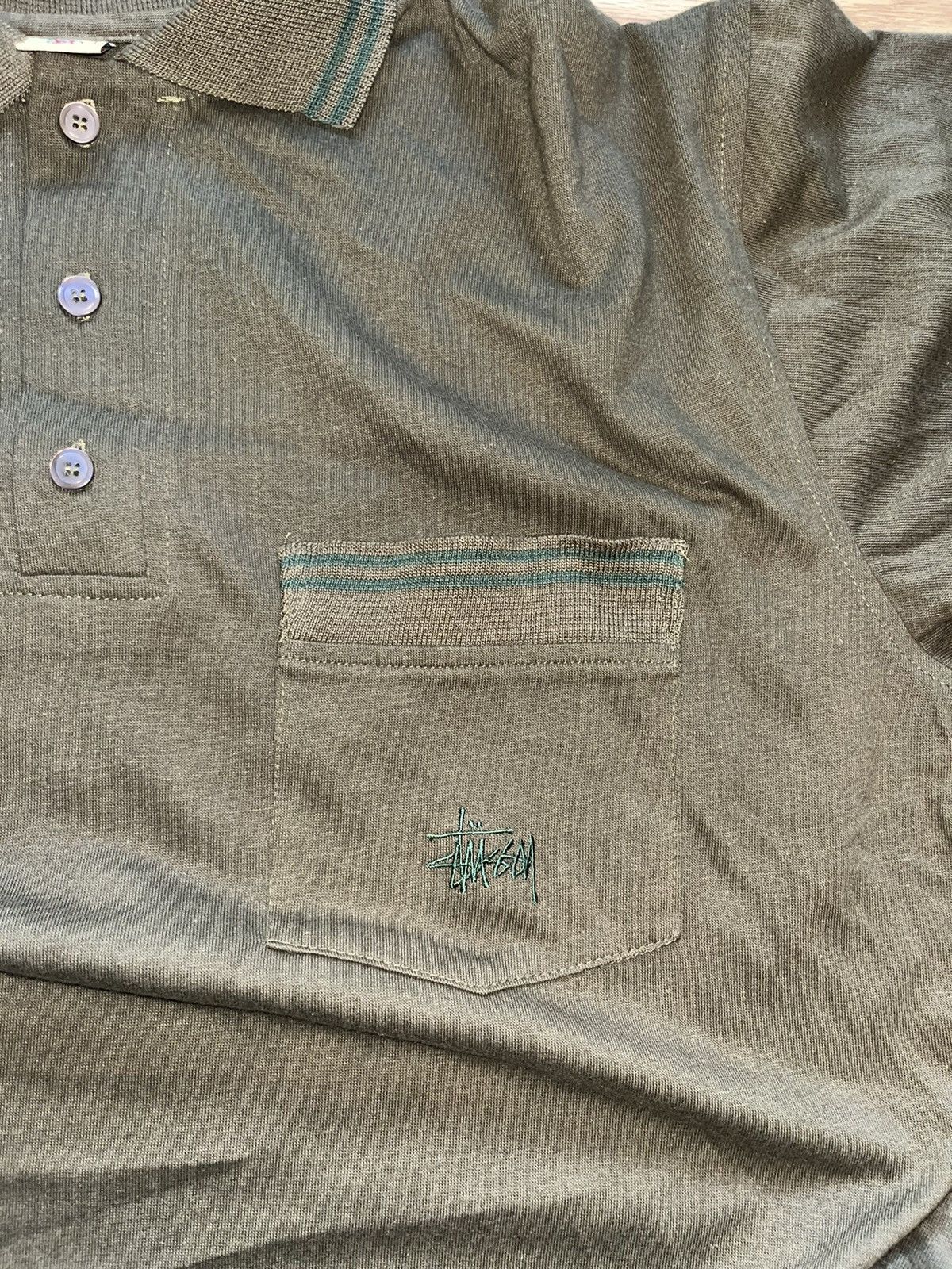 Stussy × Vintage Vintage 90s Stussy Polo Size US M / EU 48-50 / 2 - 2 Thumbnail
