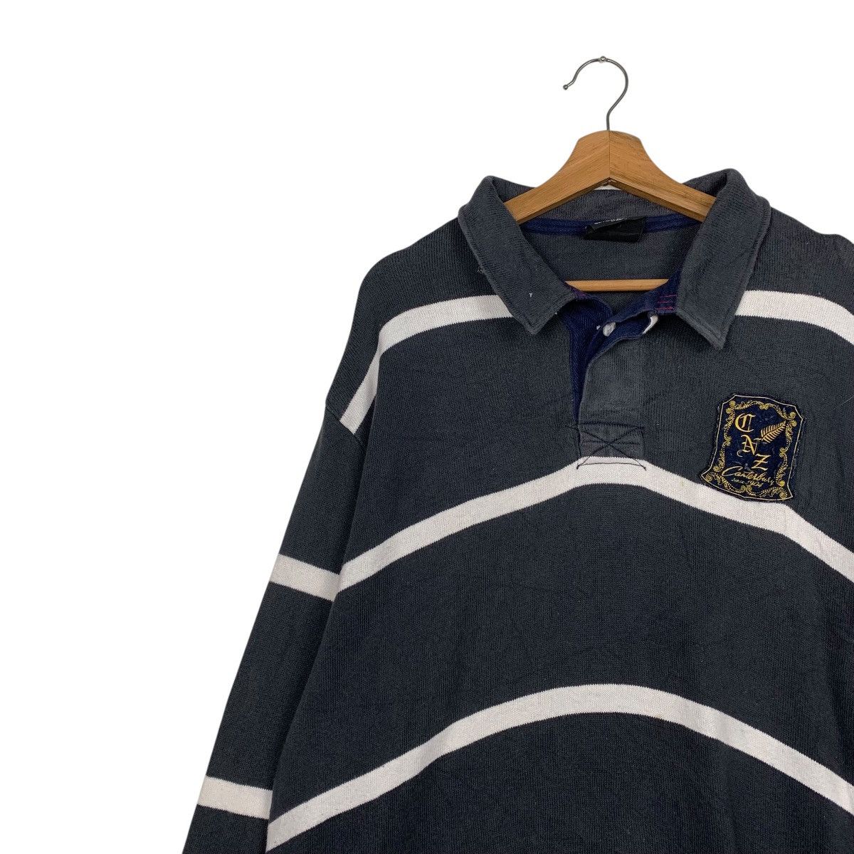 Canterbury of New Zealand Vintage Canterbury Of New Zealand Stripe Polo Rugby Sweater Size US XL / EU 56 / 4 - 6 Thumbnail