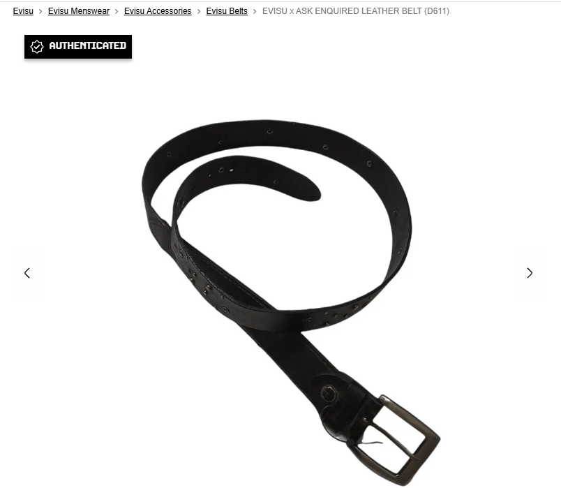 Evisu × Japanese Brand EVISU x ASK ENQUIRED LEATHER BELT (D611) Size ONE SIZE - 9 Thumbnail
