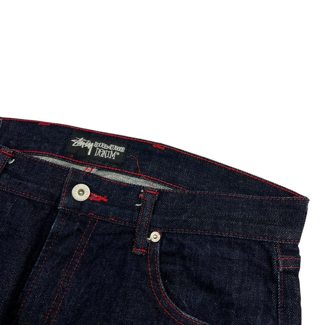 Stussy Vintage 2000s Stussy x Futura Laboratories Jeans - Waist 33 Size US 33 - 4 Thumbnail