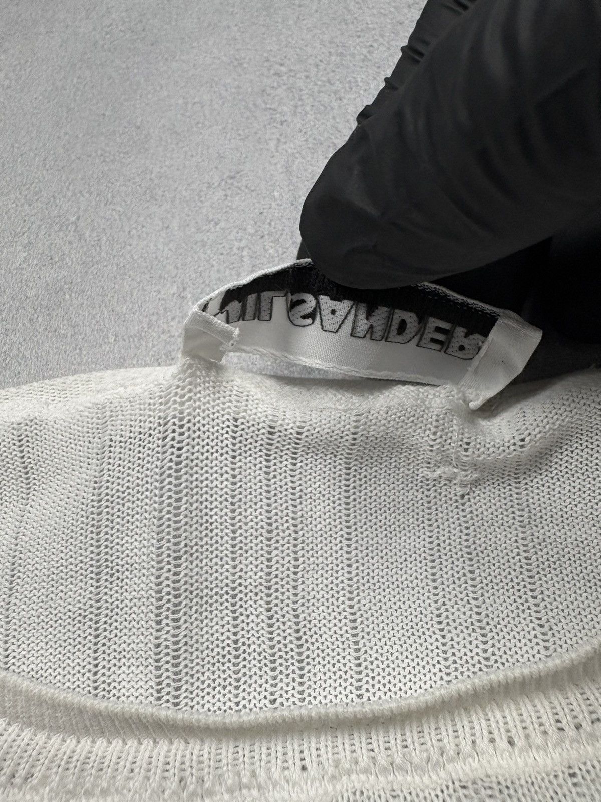 Jil Sander Jil Sander Archive Knit Panel Minimalist Tee Italy 2000s Y2K Size M / US 6-8 / IT 42-44 - 16 Thumbnail