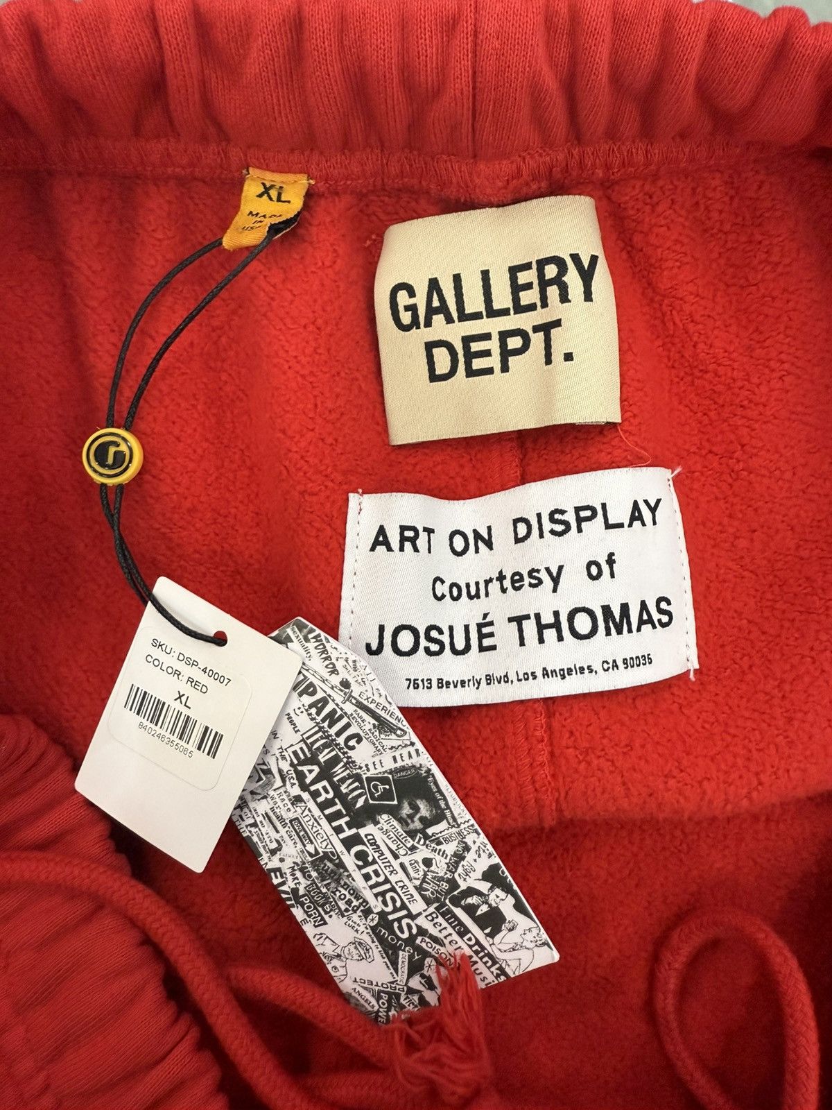 Gallery Dept. Gallery Dept. Red Logo Sweatpants Size US 38 / EU 54 - 3 Thumbnail