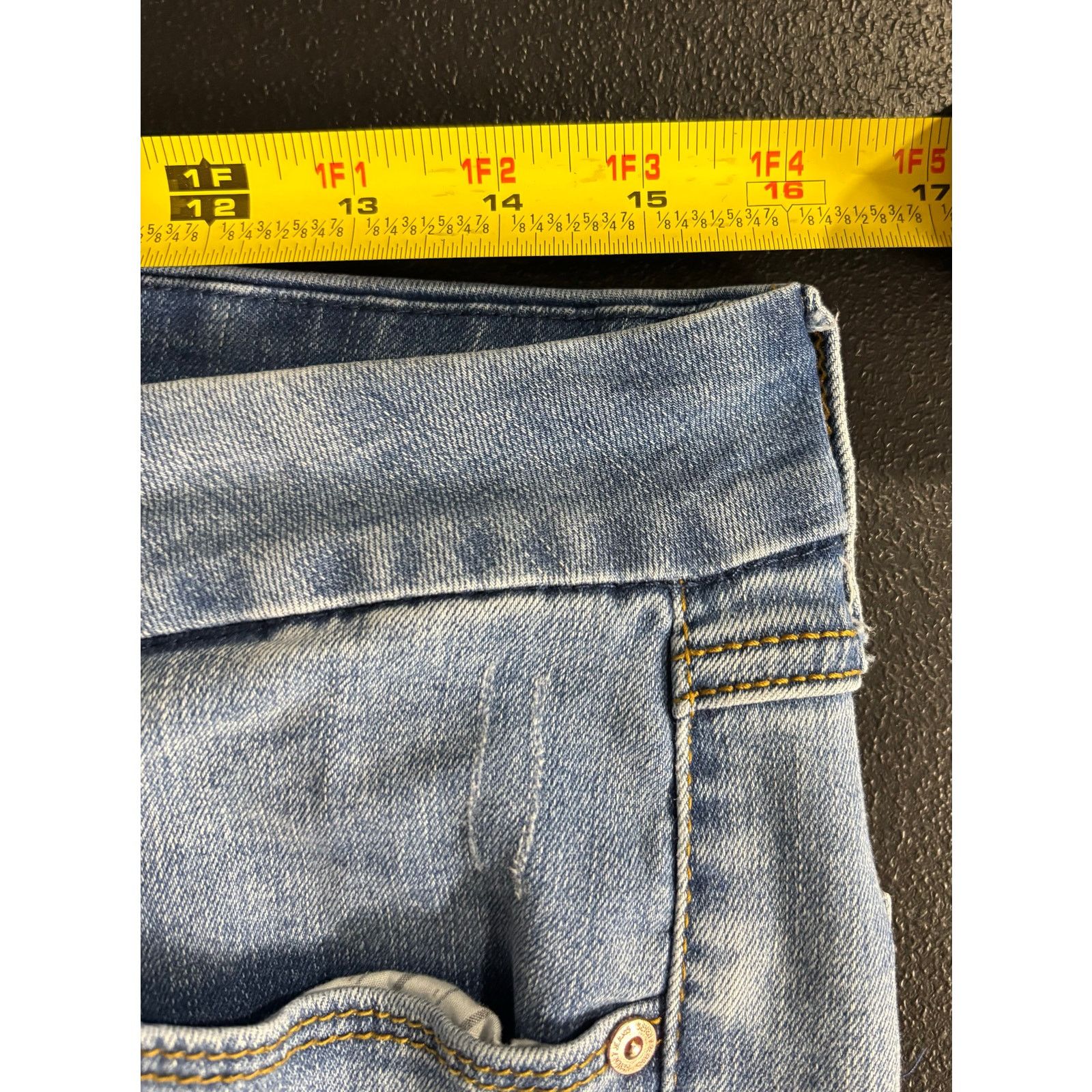 7 For All Mankind Seven7 Womens 24W High Rise Slim Bootcut Jeans Light Wash Size 34" / US 12 / IT 48 - 3 Thumbnail