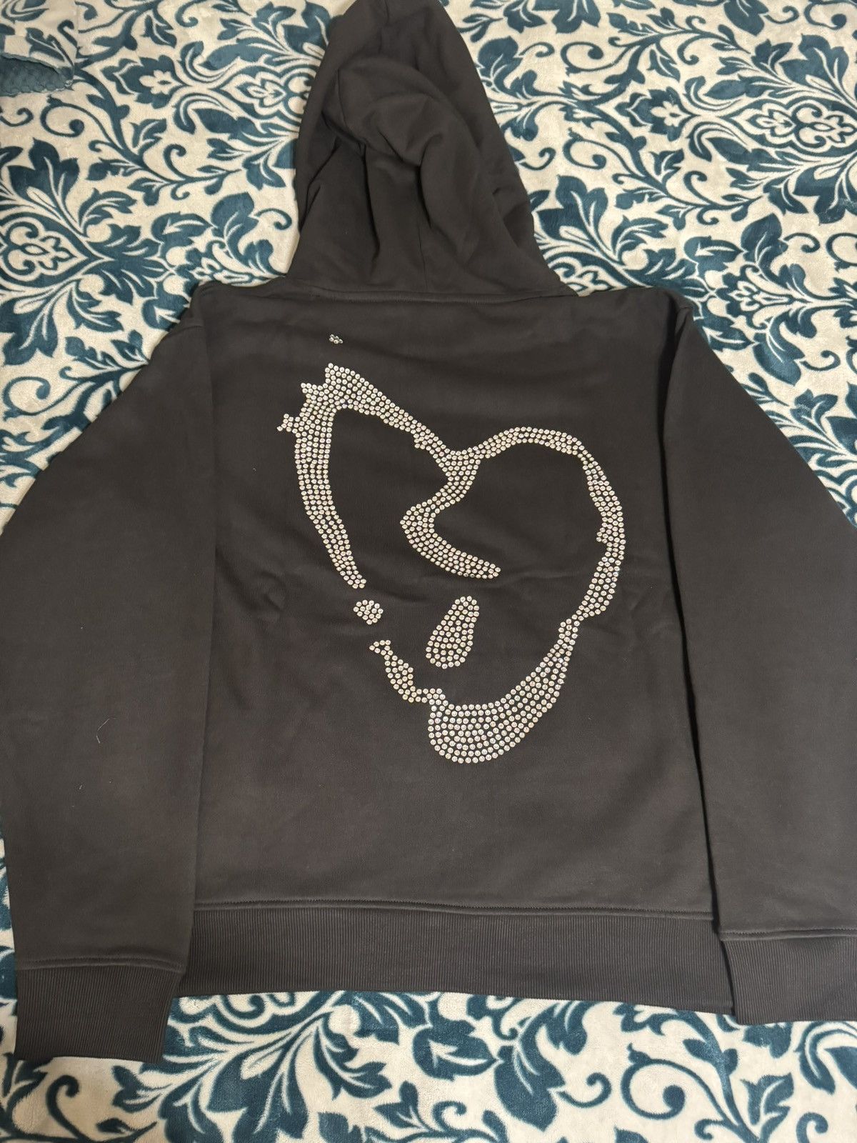 Revenge Revenge X Heartbreak Bejeweled Hoodie Black/Clear Size US XL / EU 56 / 4 - 2 Thumbnail