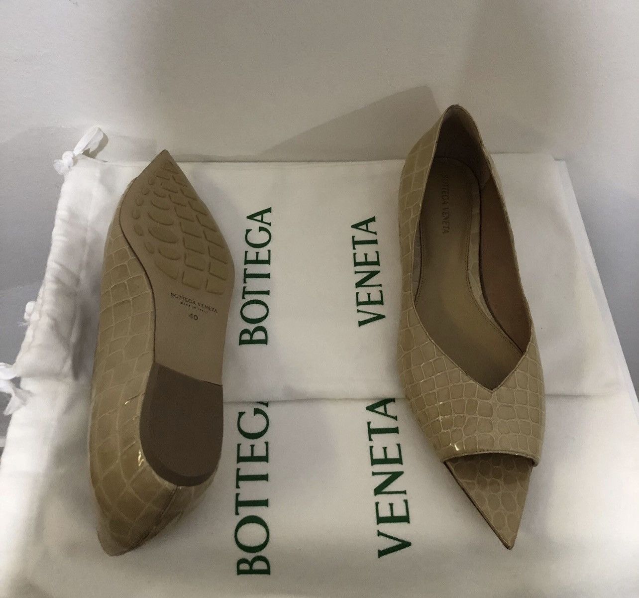 Bottega Veneta Bottega Veneta Punta Ballerina Flats Size 40 Women’s Size US 10 / IT 40 - 1 Thumbnail