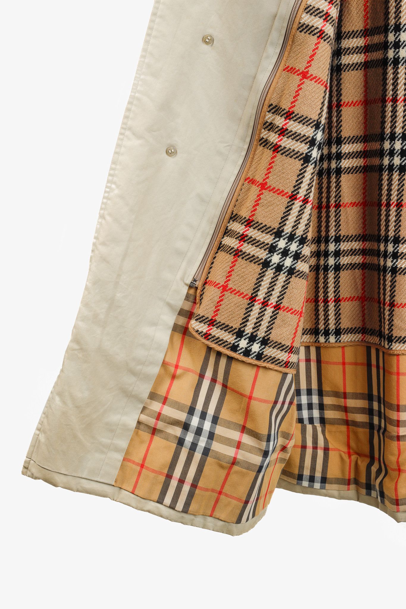 Burberry Burberry Vintage Beige Cotton-Blend Balmacaan Coat Size XL / US 12-14 / IT 48-50 - 9 Thumbnail
