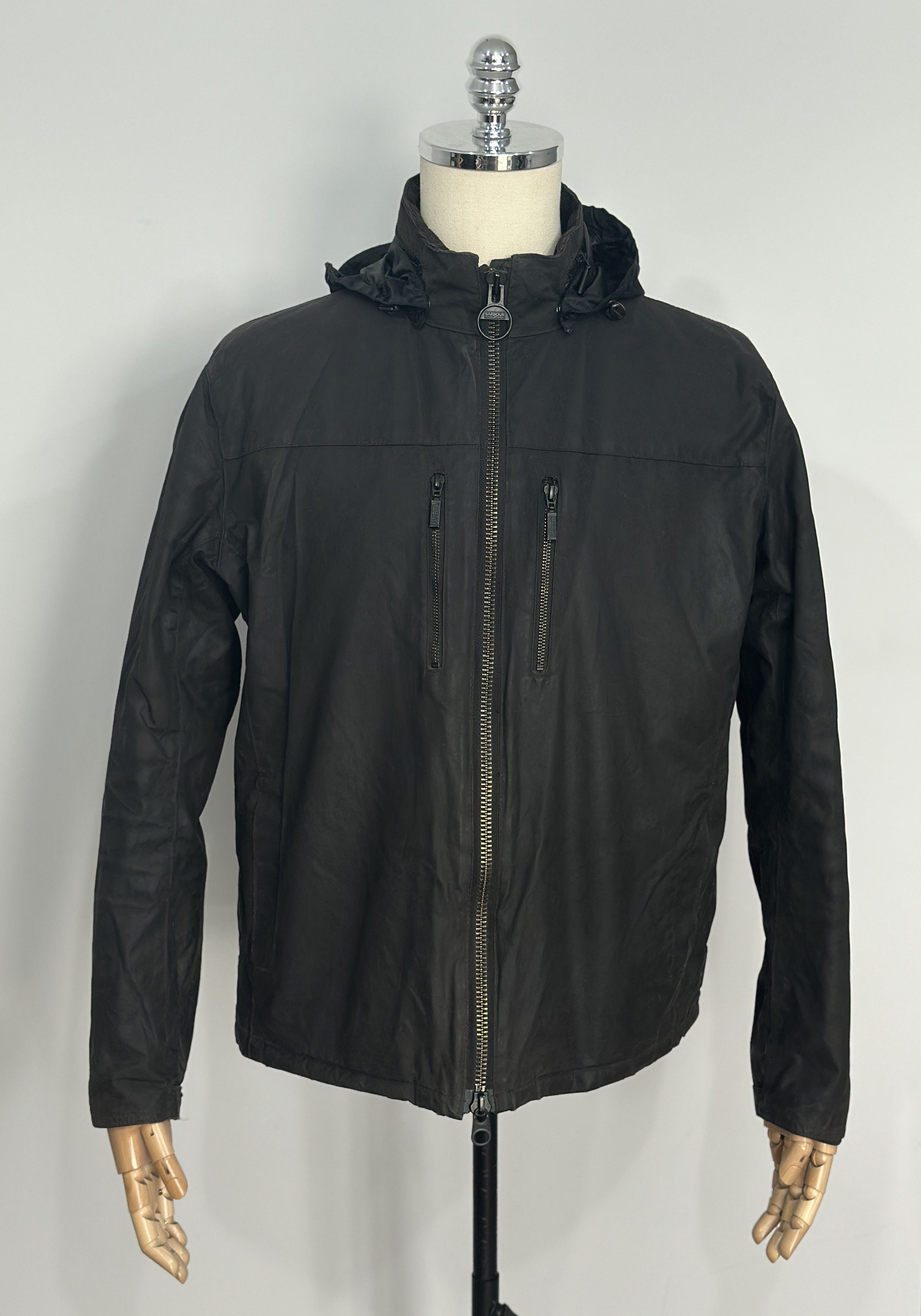 Barbour BARBOUR B.Intl Chaser WAX Hooded Jacket Size M British Style Size US M / EU 48-50 / 2 - 3 Thumbnail