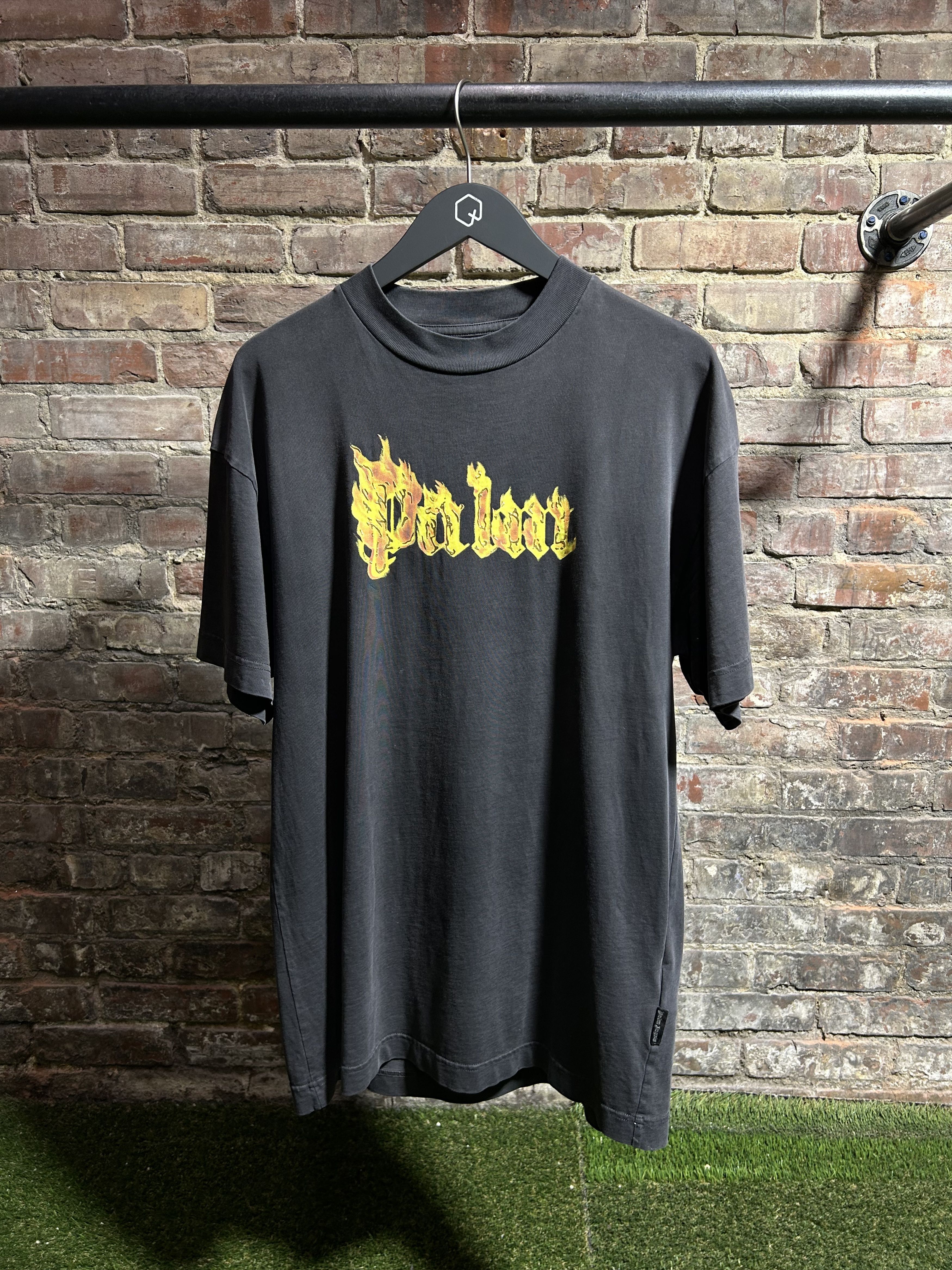 Palm Angels Palm Angels Burning Logo Tee Size US S / EU 44-46 / 1 - 1 Thumbnail