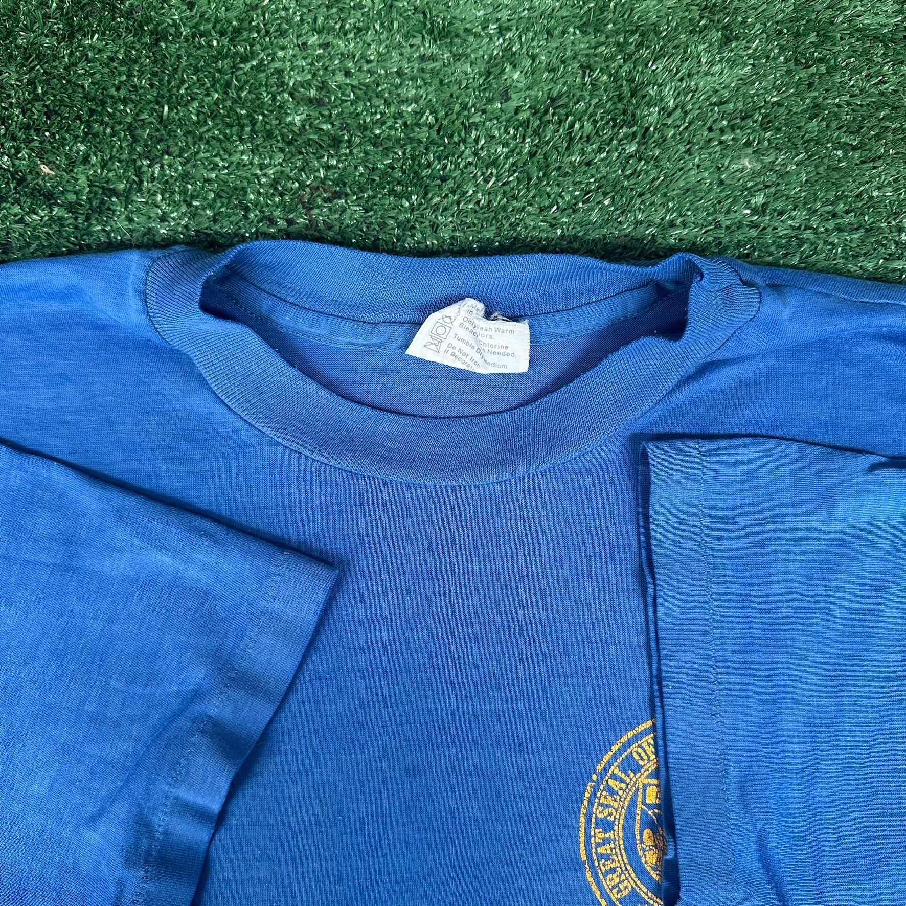 Hanes Vintage 80s Arizona Roadhouse Bar T-Shirt Blue M/L Single St Size US M / EU 48-50 / 2 - 4 Thumbnail