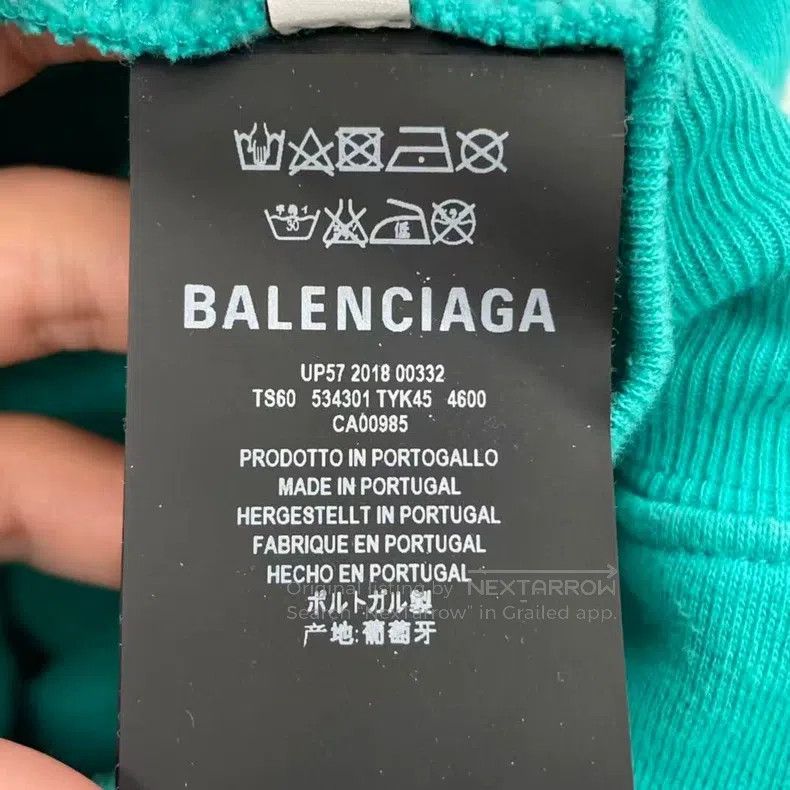 Balenciaga Balenciaga Lake green hat letter hoodie Size US M / EU 48-50 / 2 - 4 Thumbnail