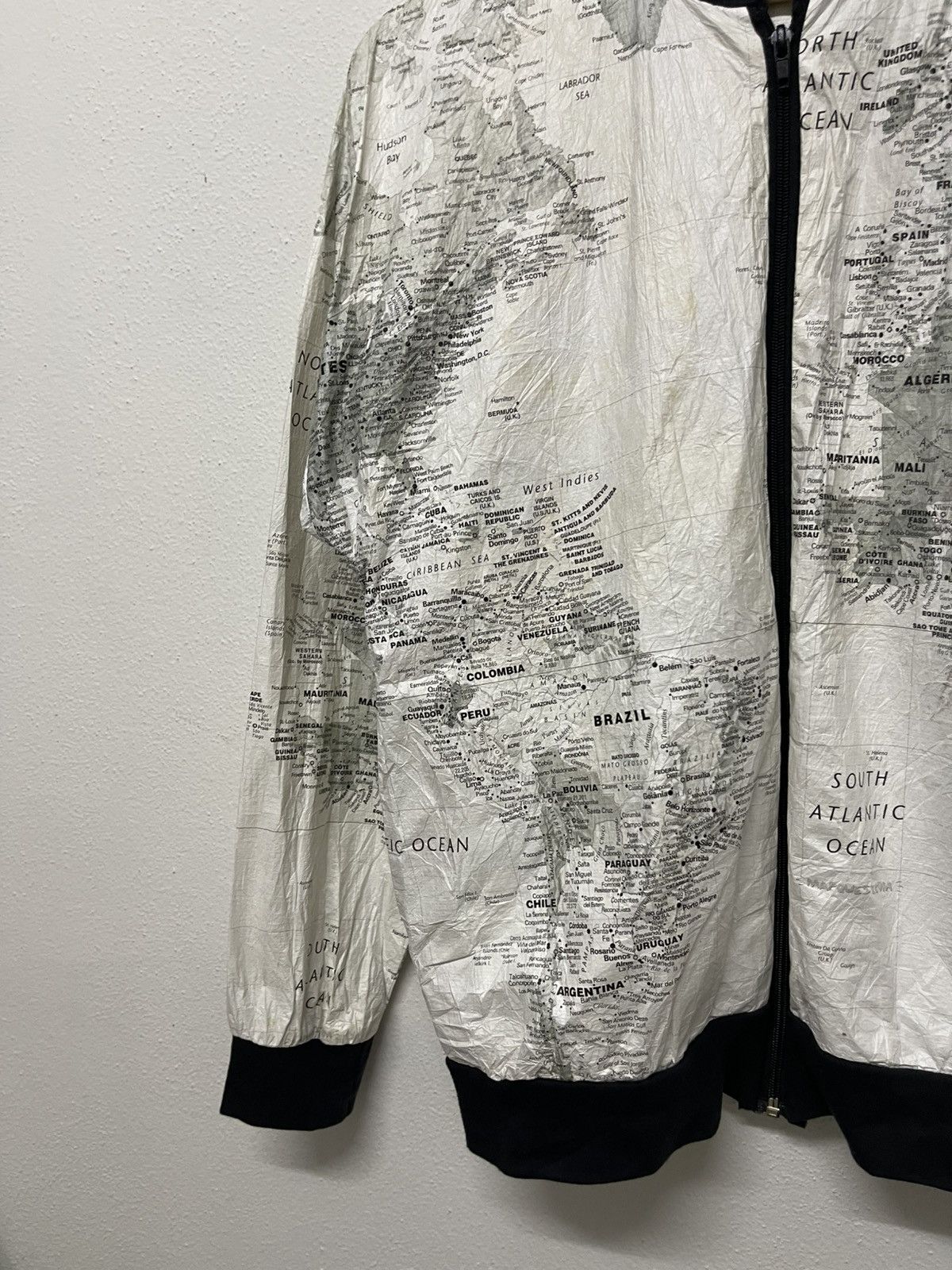 Other 90s KURT COBAIN STYLE MAPS JACKET BY LESLIE JORDAN Size US S / EU 44-46 / 1 - 4 Thumbnail