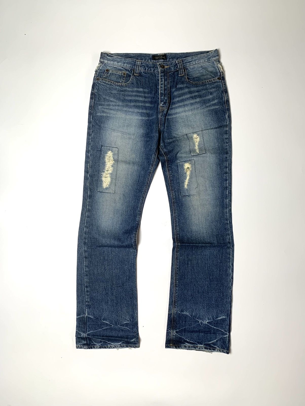 Japanese Brand × Vintage Beach sound distressed denim Size US 32 / EU 48 - 1 Thumbnail