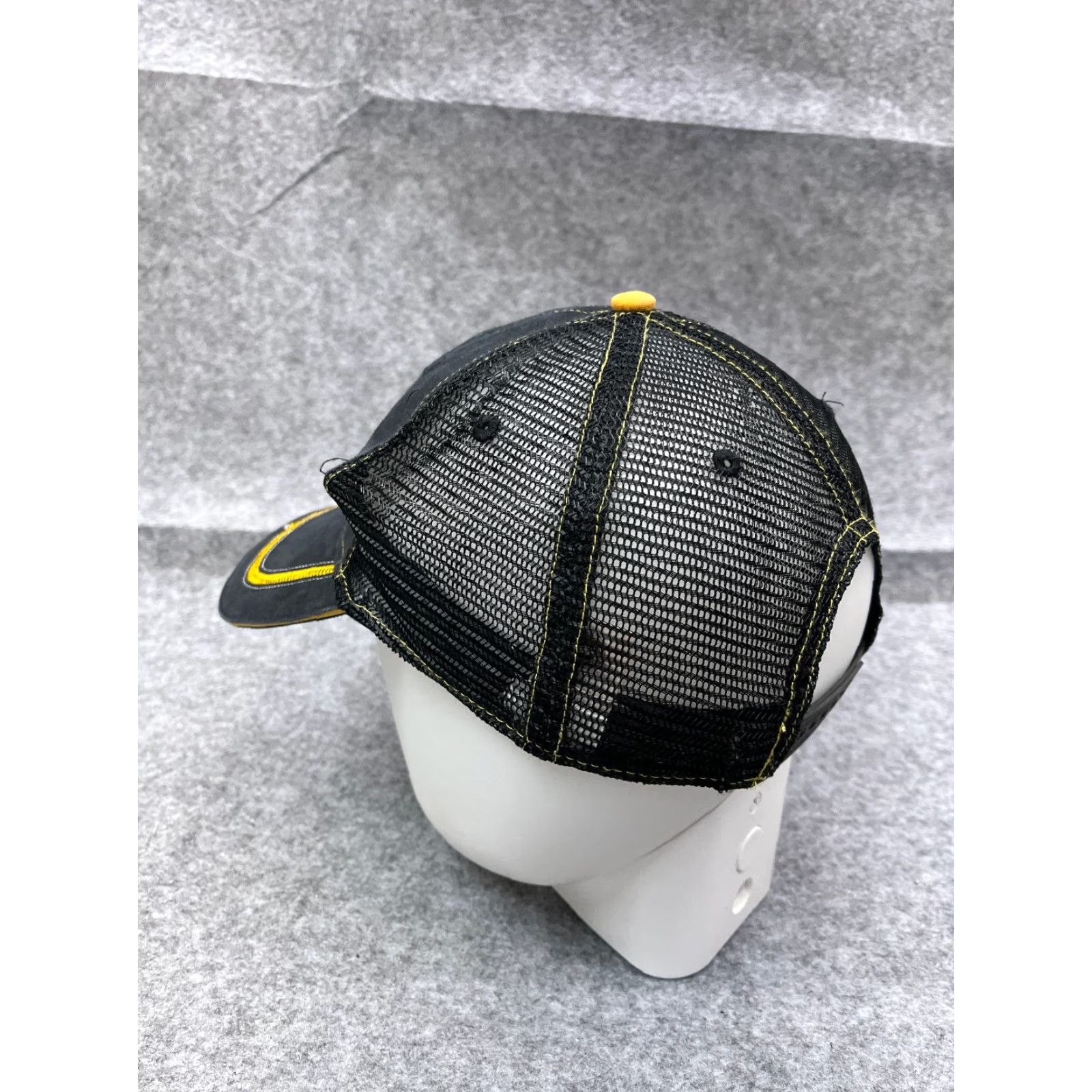 Vintage CAT Hat Cap Strap Back Adult Black Caterpillar Trucker Cotton Twill Size ONE SIZE - 5 Thumbnail