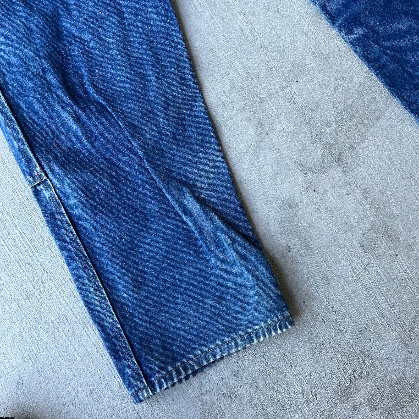 Carhartt × Vintage Vintage Carhartt blue denim jeans double knee work pants Size US 32 / EU 48 - 12 Thumbnail