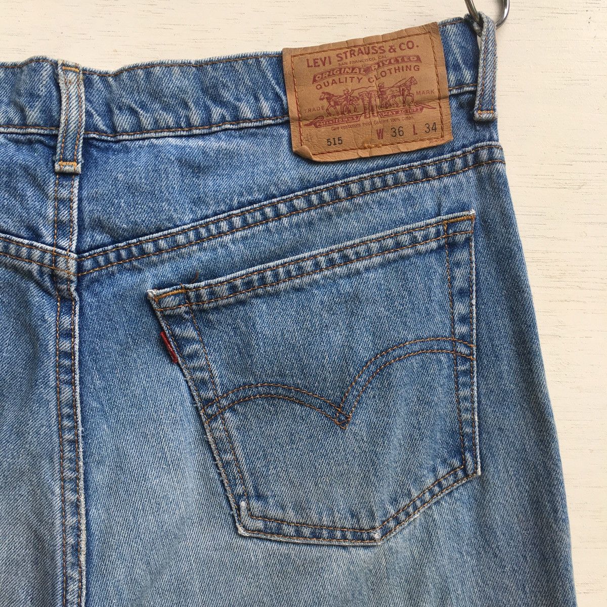 Levi's × Vintage 90s Vintage Levis 515 Jeans Distressed Grunge Size US 35 - 19 Thumbnail