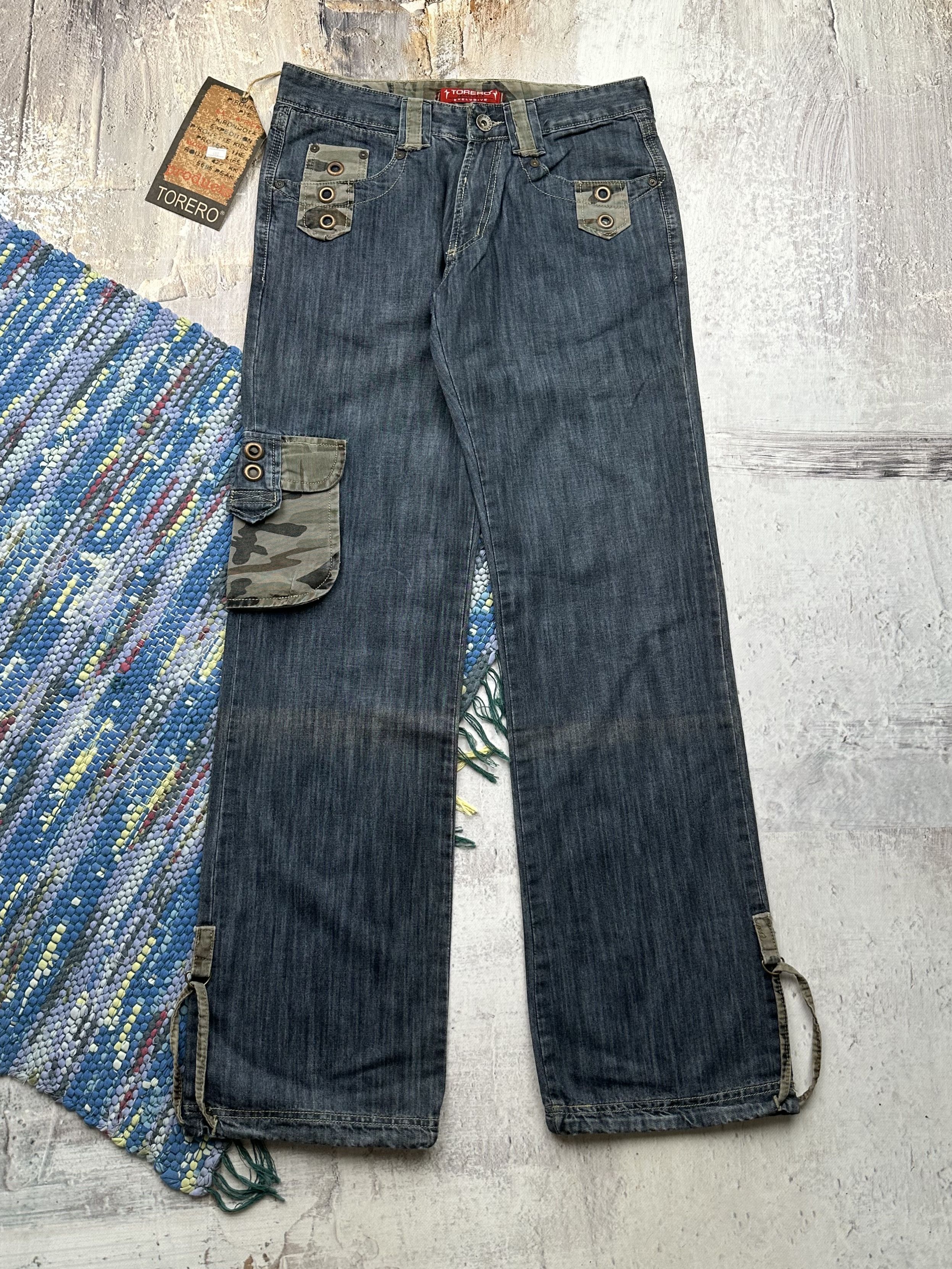 Vintage Cargo Wide Jeans A471D15(26)