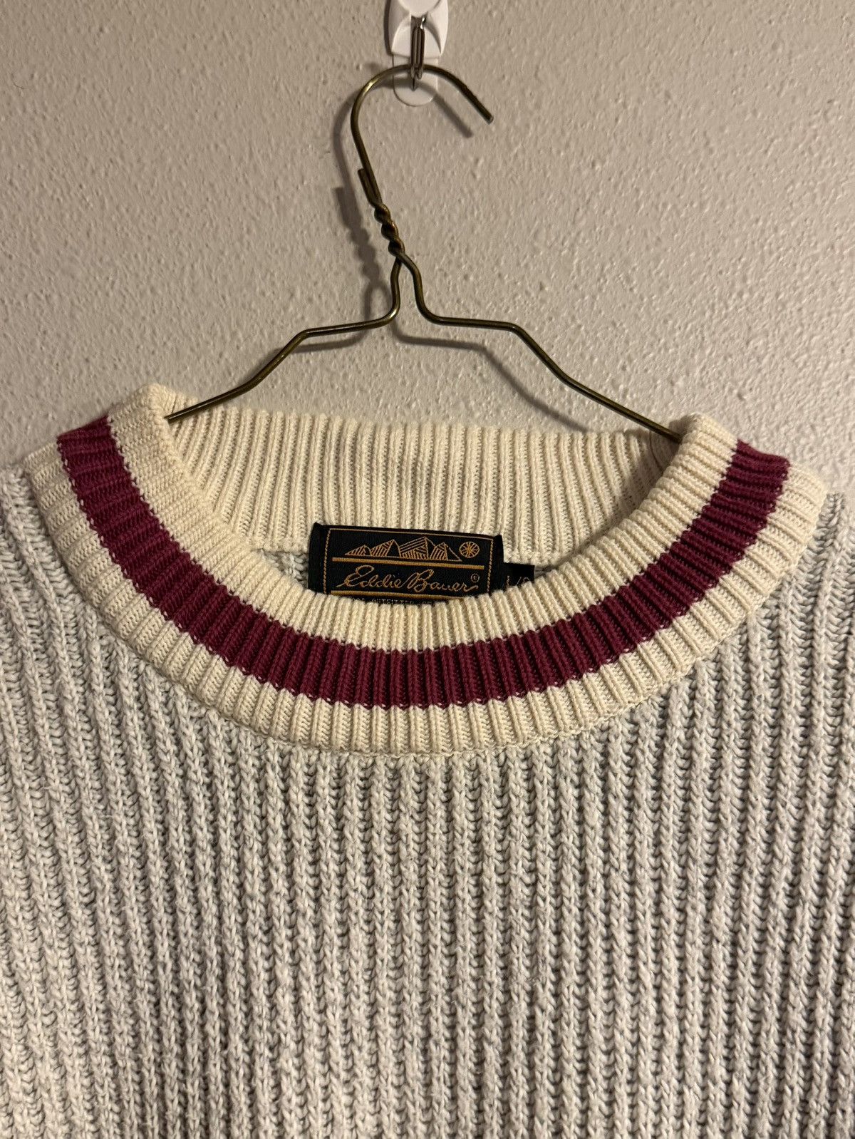 Eddie Bauer vtg 80s 90s made in UK eddie bauer chunky sweater large Size US L / EU 52-54 / 3 - 2 Thumbnail