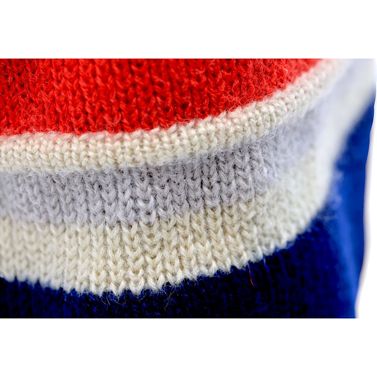Other Hahnenkamm Ski Hat Winter Beanie Vintage 1980s Red Blue Gray Size ONE SIZE - 8 Thumbnail