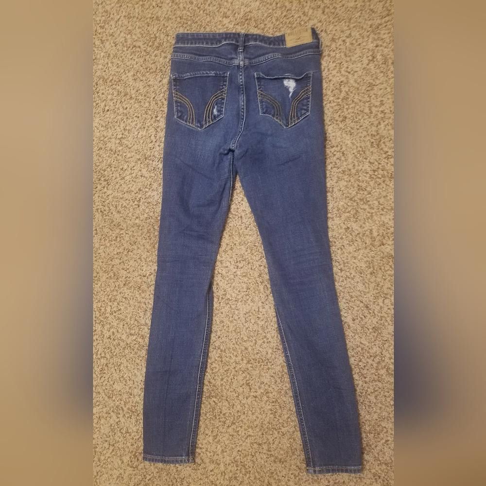 Designer Hollister Women's Distressed Jeans Size 5 Size 27" / US 4 / IT 40 - 3 Thumbnail