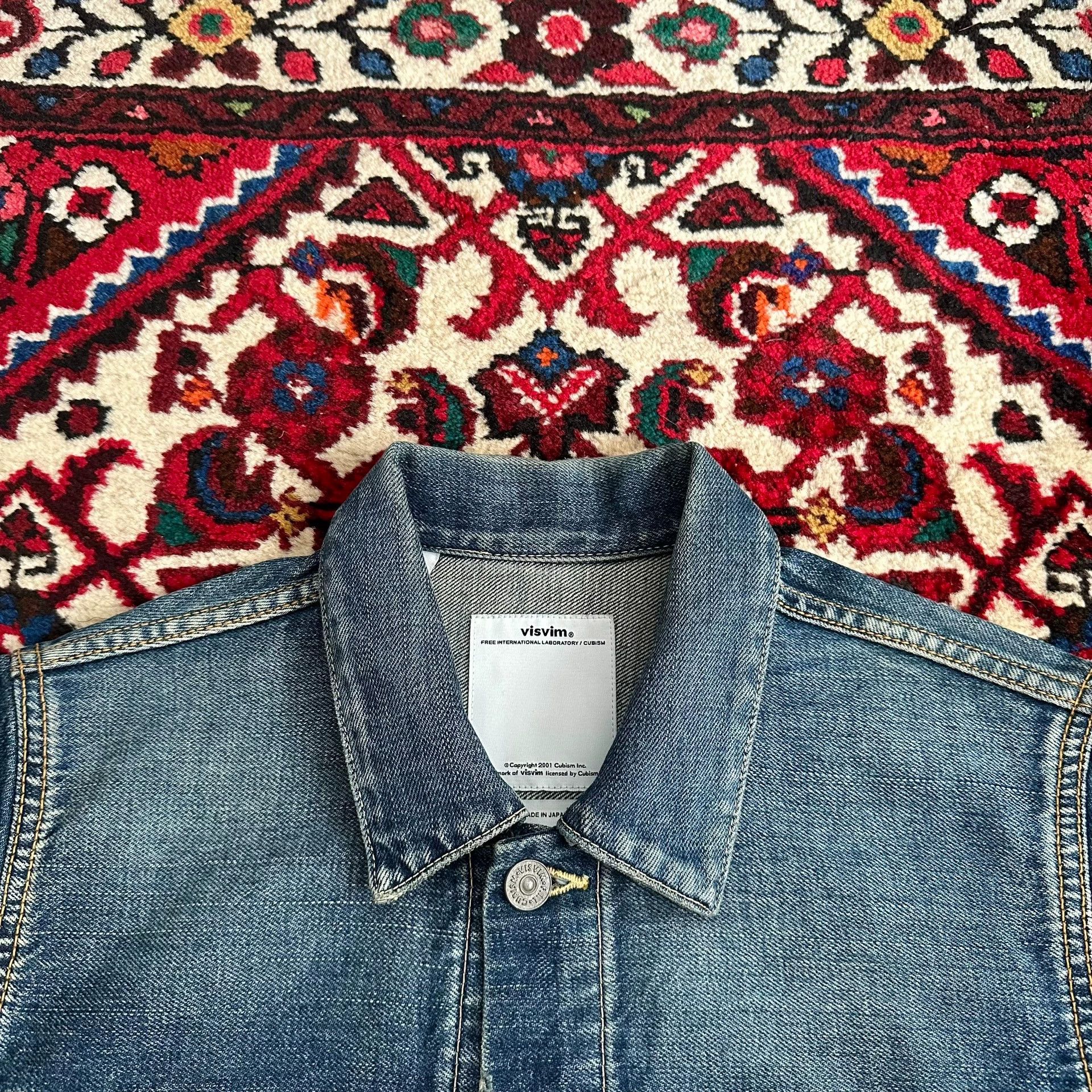 Visvim visvim 12aw 101 denim jacket yellow mud wash size 1 Size US S / EU 44-46 / 1 - 4 Thumbnail