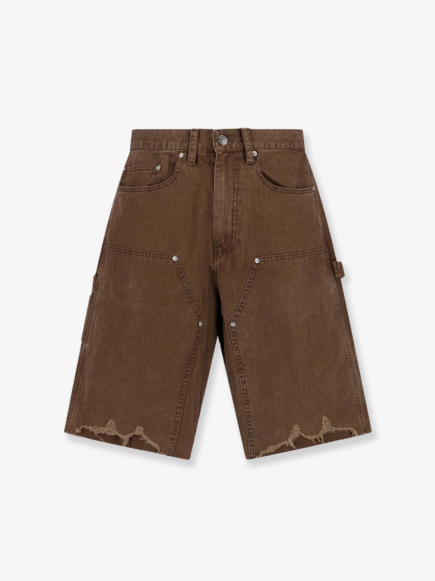 TONYWACK Cargo Cotton Bermuda Shorts With Distressed Effect Size US 30 / EU 46 - 1 Thumbnail