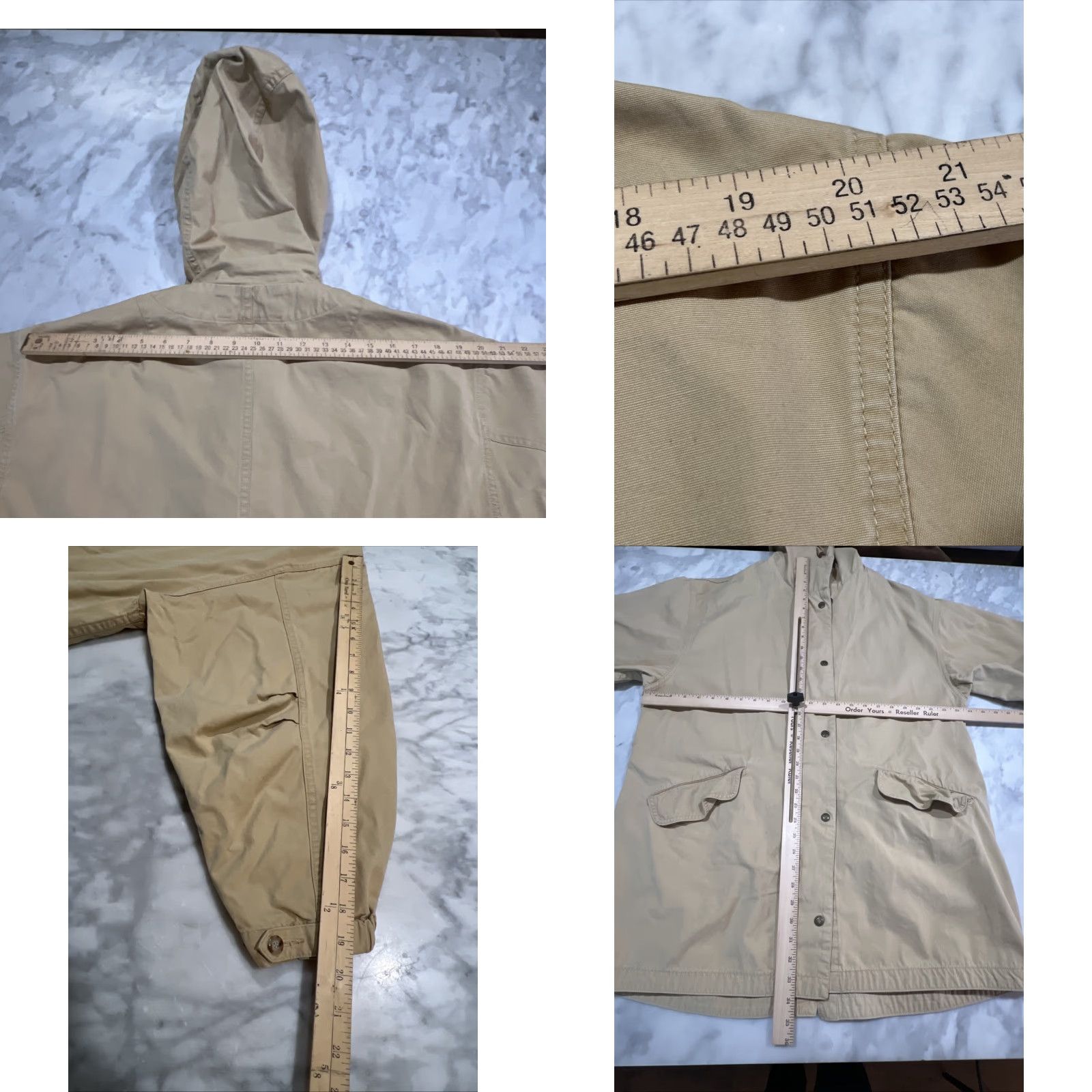 Eddie Bauer VINTAGE Eddie Bauer Jacket Womens Small Cotton Hood Pockets Zip Snaps Long Safari Chore Martin? Size S / US 4 / IT 40 - 9 Thumbnail