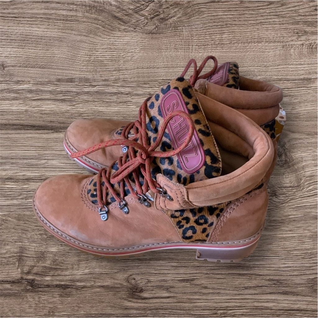 SCHUTZ Schutz Boots Size 41 Tan Leopard Print Size US 11 / IT 41 - 1 Thumbnail