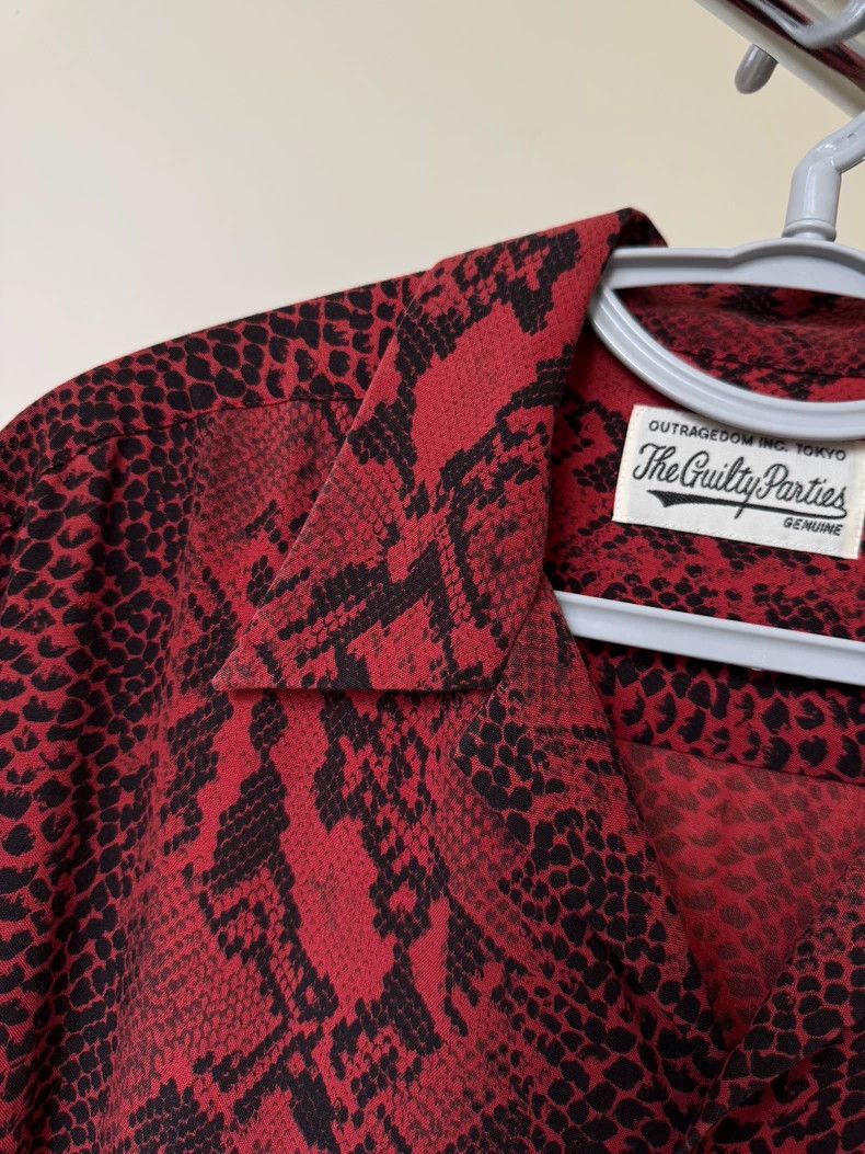 Wacko Maria Wacko Maria 21SS Guilty Parties red snake print short slee Size US XL / EU 56 / 4 - 4 Thumbnail