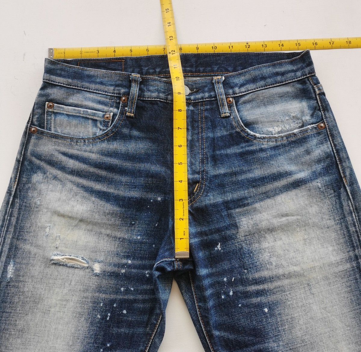 Japanese Brand RNA Inc Japan Stone Faded Denim Jeans Size US 31 - 10 Thumbnail