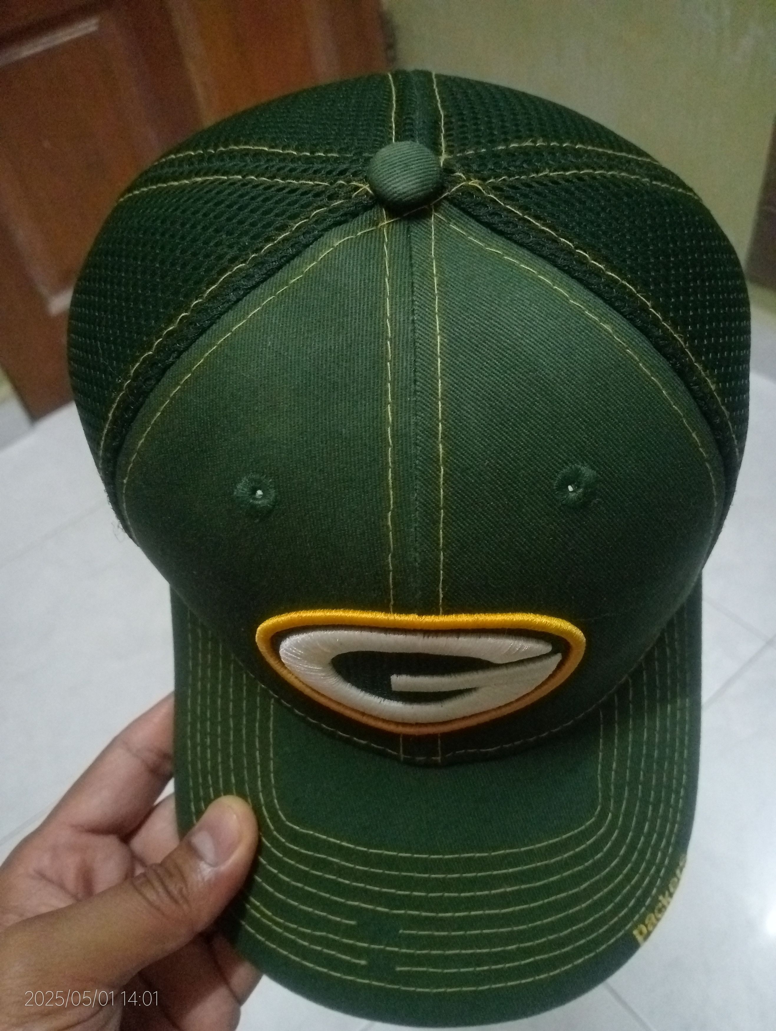 NFL × New Era NEW ERA 39THIRTY NFL Green Bay Packers Small Medium Hat Size ONE SIZE - 6 Thumbnail