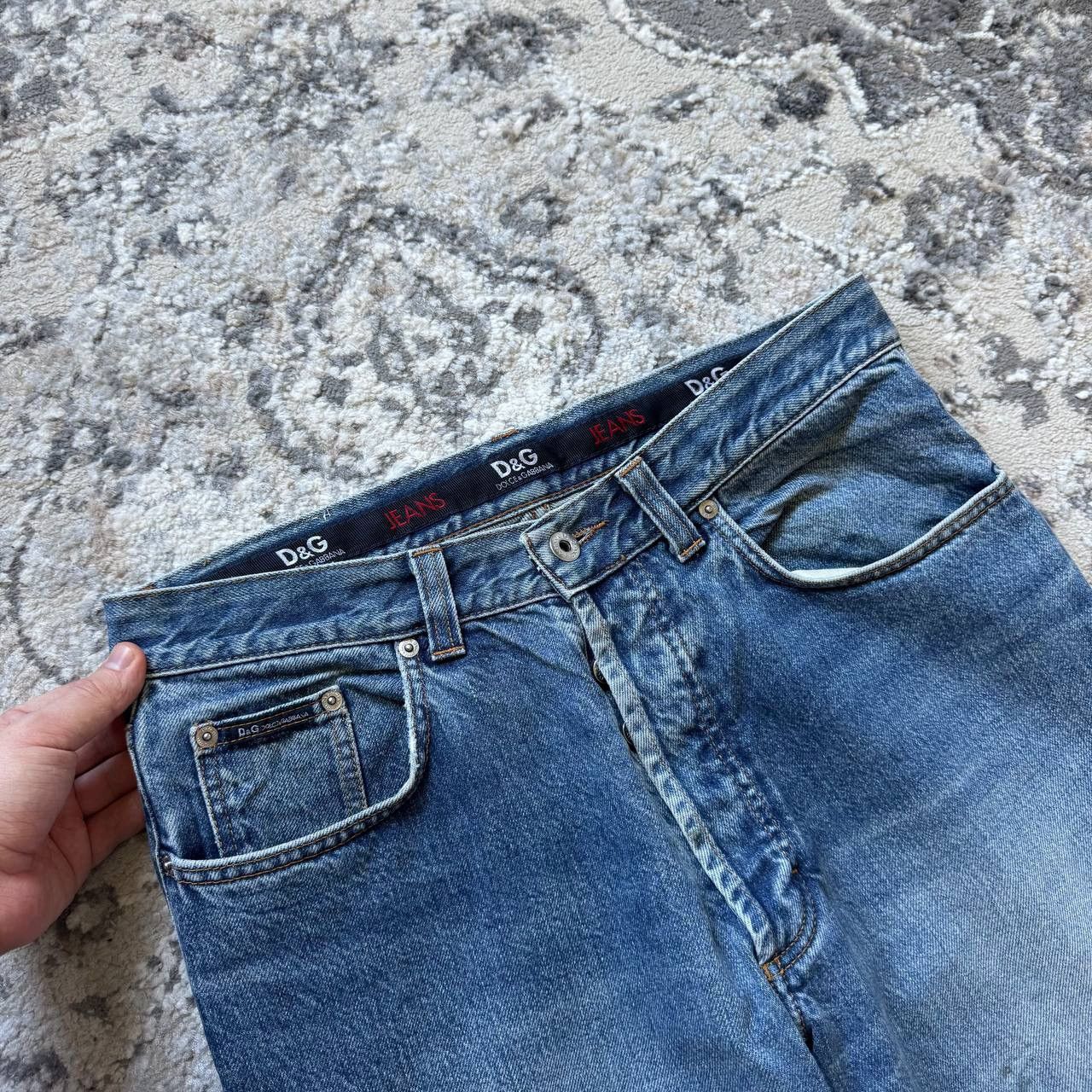 Dolce & Gabbana Crazy Vintage Dolce & Gabbana Straight Heavy Relaxed Jeans Size US 34 / EU 50 - 8 Thumbnail