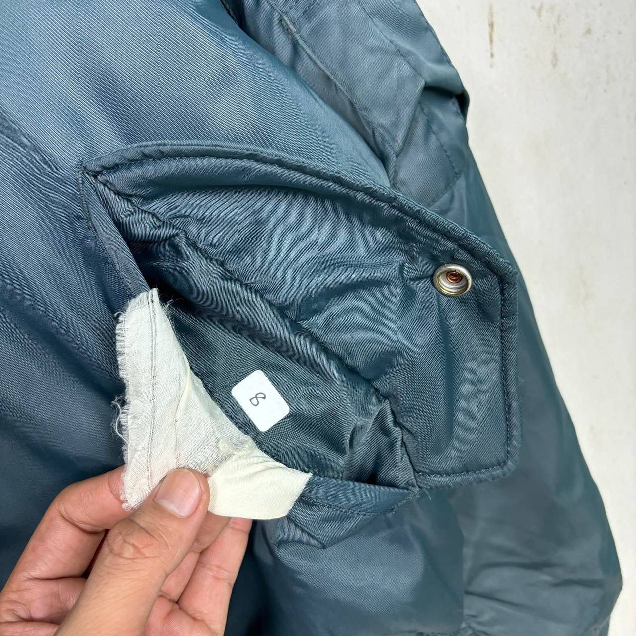 Other Vintage MA-1 Flight Jacket Sage Green Bomber Orange Lining Size US M / EU 48-50 / 2 - 9 Thumbnail